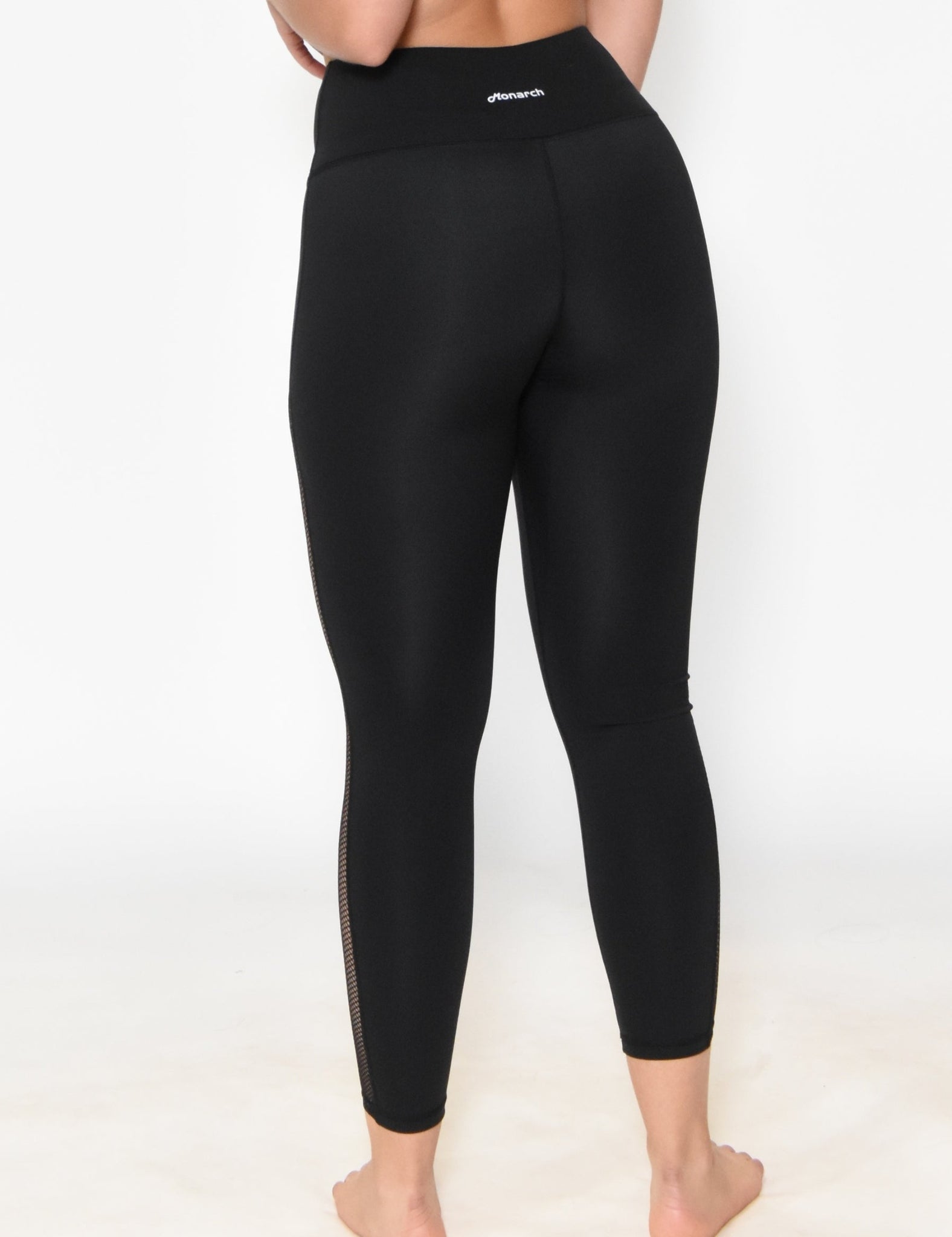 Mesh Leggings. Mesh Yoga Leggings. Black Yoga Leggings| < Monarch Athletics>